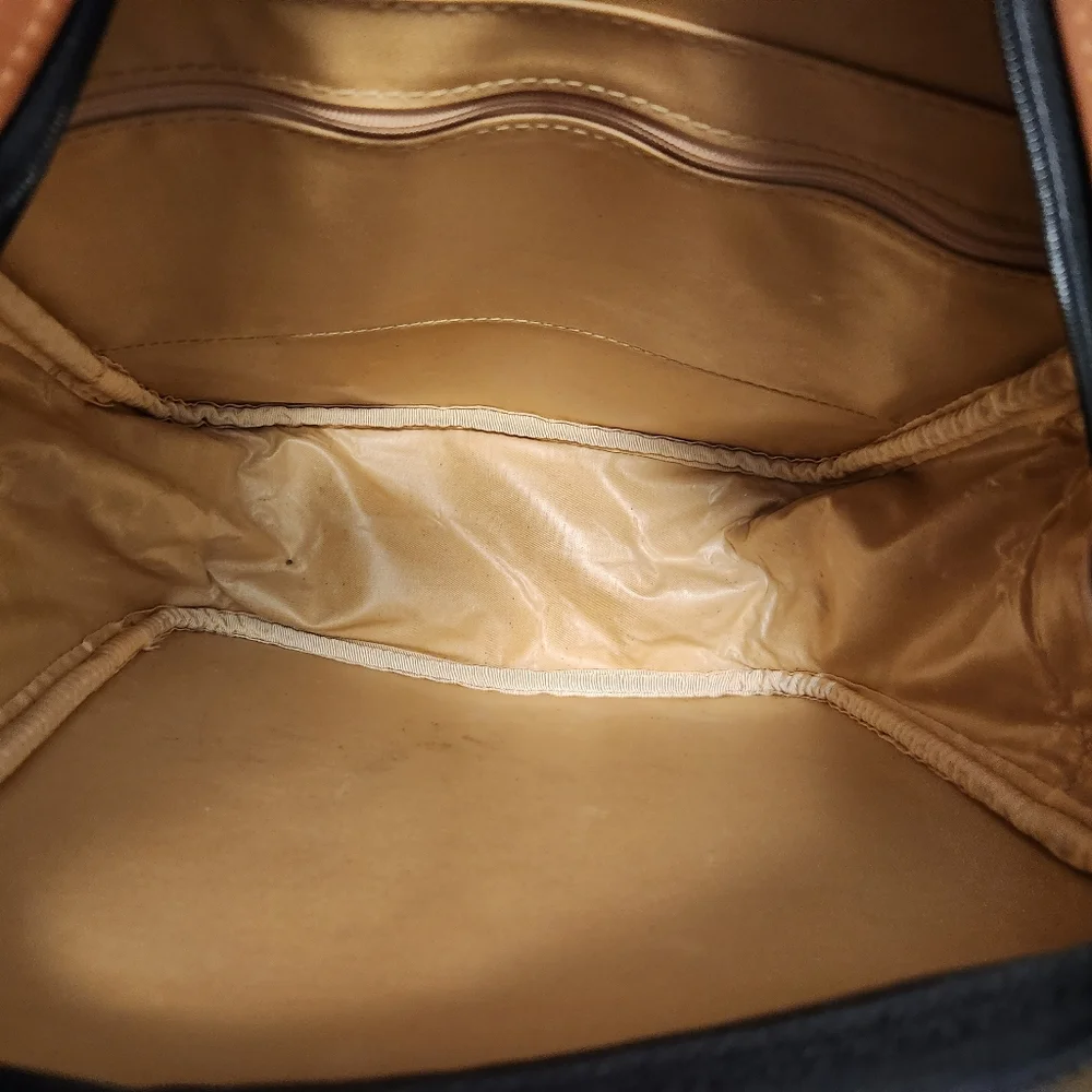 NEW Vintage Lark Expandable Canvas‎ Leather Overnight Weekender Carry-On Luggage